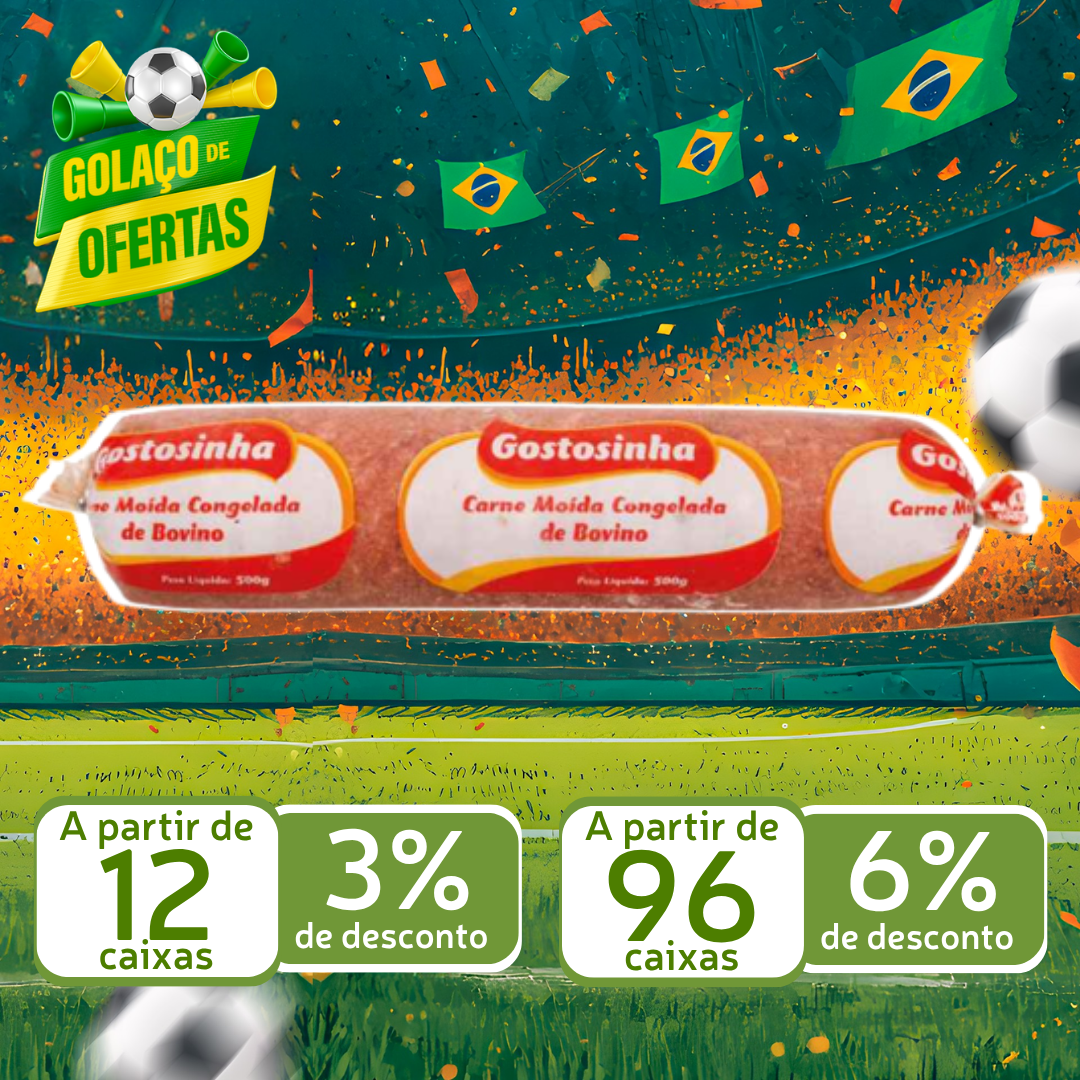 Carne Mo&iacute;da Cong 500g - Gostosinha
